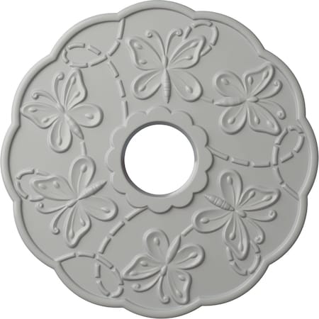 Terrones Butterfly Ceiling Medallion (Fits Canopies Up To 3 7/8), 17 7/8OD X 3 7/8ID X 1P